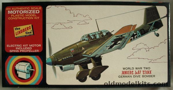 Lindberg 1/48 Junkers Ju-87 Stuka Motorized, 3101M-150 plastic model kit